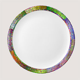 Prismatic Decorative Ornamental Personalized Plate