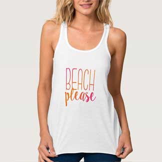 Beach Please | Pink and Orange Tropical Tank